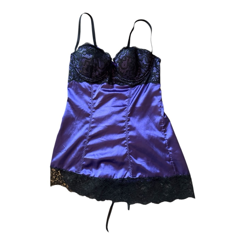 Fredericks of Hollywood Purple Lace Chemise